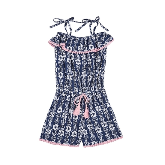 Pineapple Print Romper resmi